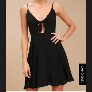 Lulu’s black skater dress